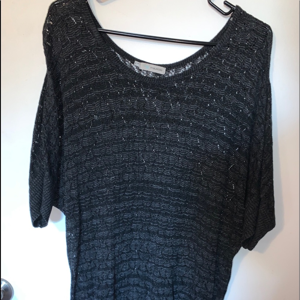 Maurices Size 2 Black Knit Top